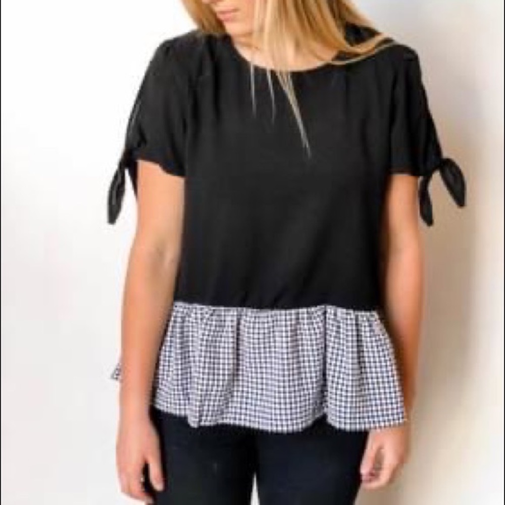 She +Sky black blouse